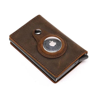 Apple Airtag Wallet and Card Holder Genuine leather with RFID Technology - TechShopi